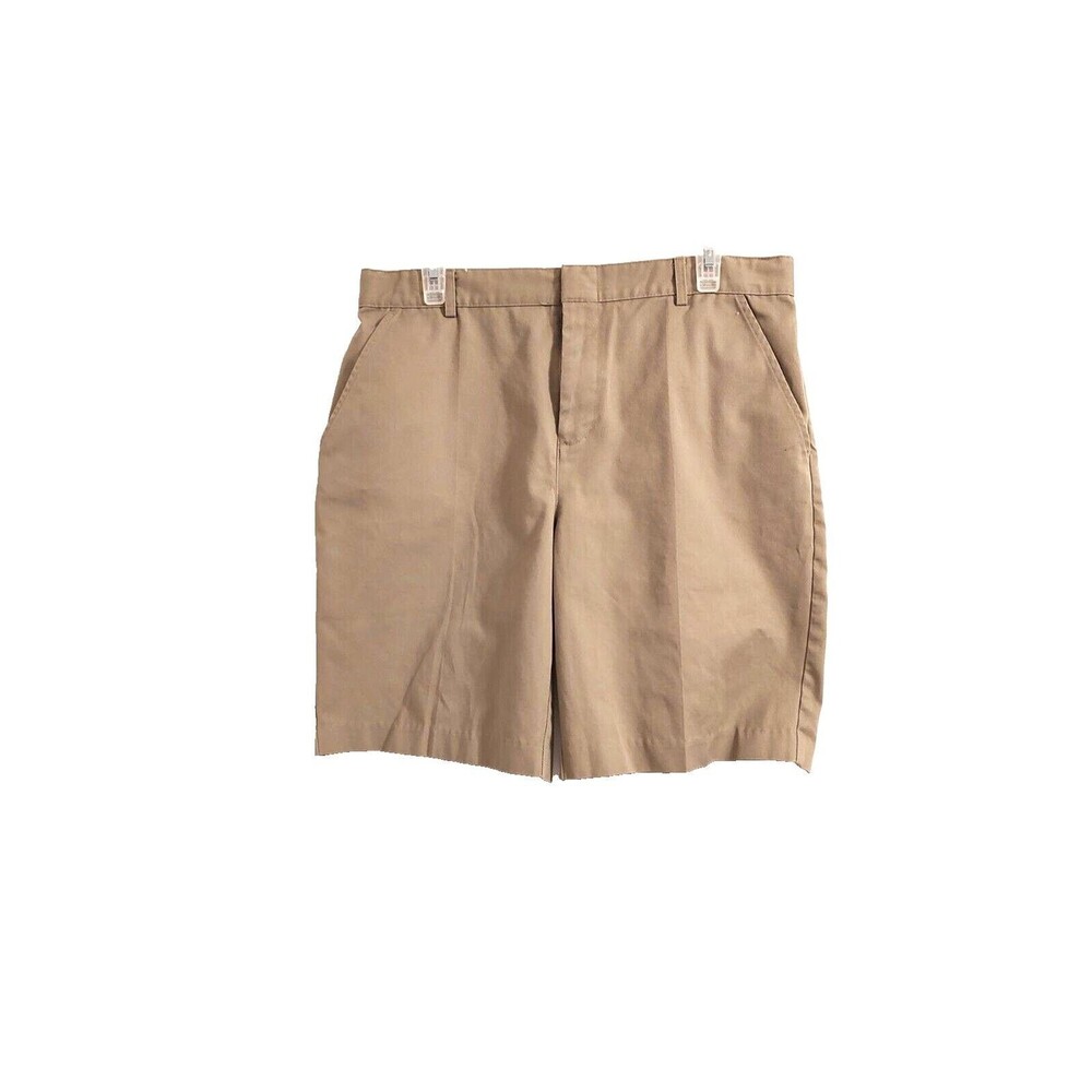 All Uniform Wear Boy Size 20 Husky Shorts Cotton Polyester Tan Beige Khaki Cool